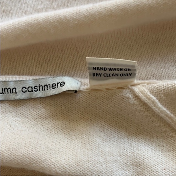AUTUMN CASHMERE Bow Ivory Cardigan Medium - Picture 10 of 11